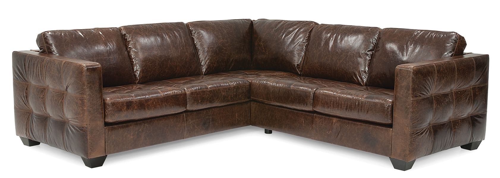 Barrett Sectional in Leather with Right Chaise - Custom Configuration and Cover
